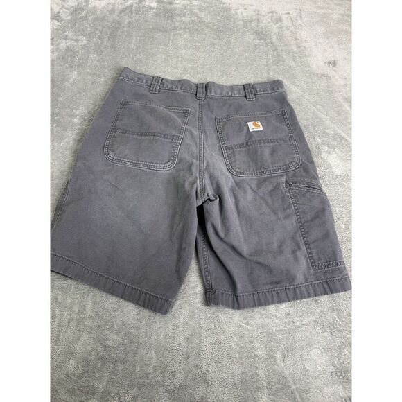 Carhartt Rugged Flex Relaxed Fit Canvas Work Short Men's Size 34 Gray - Picture 2 of 11